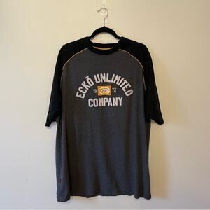 Vintage Y2K Ecko Unltd. L short sleeve t-shirt streetwear urban KNIT black